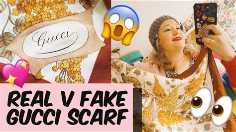 gucci silk scarf real or fake|how to authenticate gucci scarf.